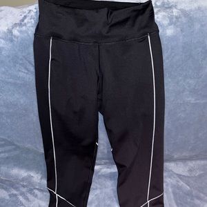 Adidas white and black legging